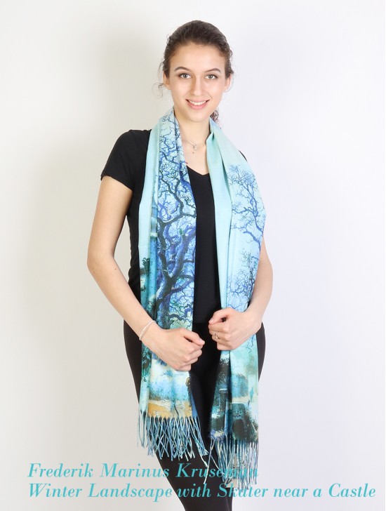 Oil Painting Design Fashion Scarf